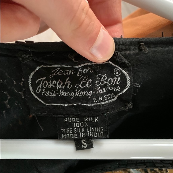 ~VINTAGE~ Jean for Joseph Le Bob Sequined Cardigan - Picture 4 of 4